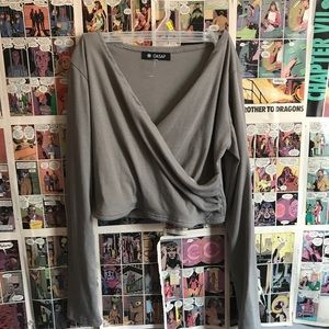 cute crop long sleeve crop top